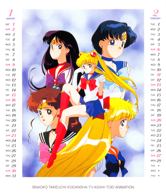 Inner Senshi
Sailor Moon R
1994 Desktop Calendar
