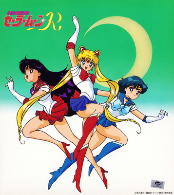Sailor Moon, Sailor Mars, Sailor Mercury
Sailor Moon R
Kodansha Shikishi

