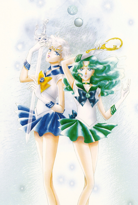 Sailor Uranus, Sailor Neptune
Sailor Moon Exhibition Postcard
April 2016
