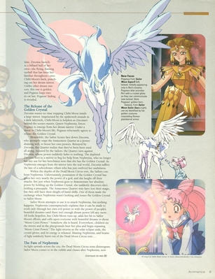 Pegasus, Sailor Galaxia, Chibi-Usa
Animerica
November 1998 Issue
