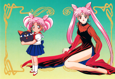 Chibi-Usa, Black Lady
Sailor Moon R Postcards
Seika Note
